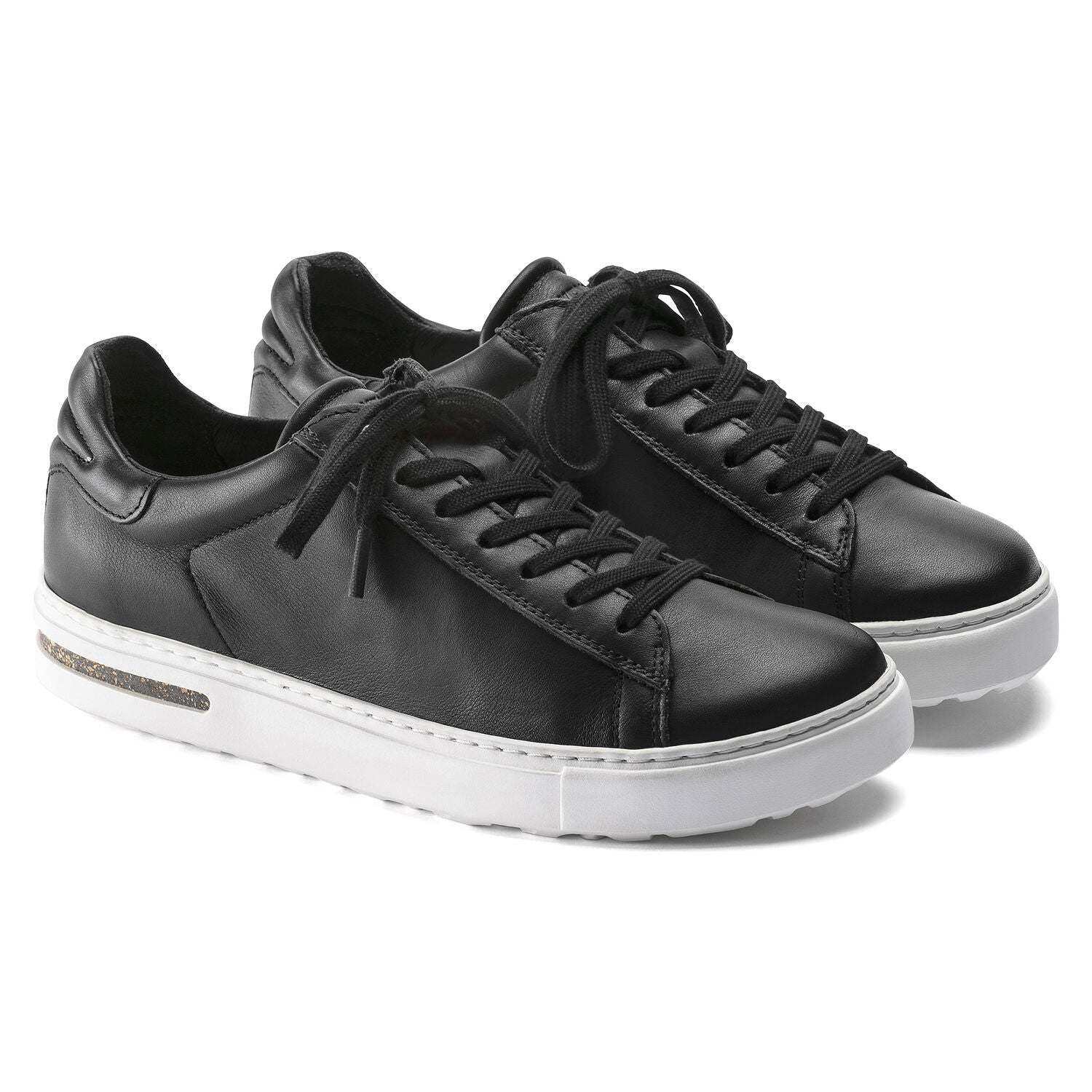Bend Low, Natural Leather - Black leather sneaker - Image 6