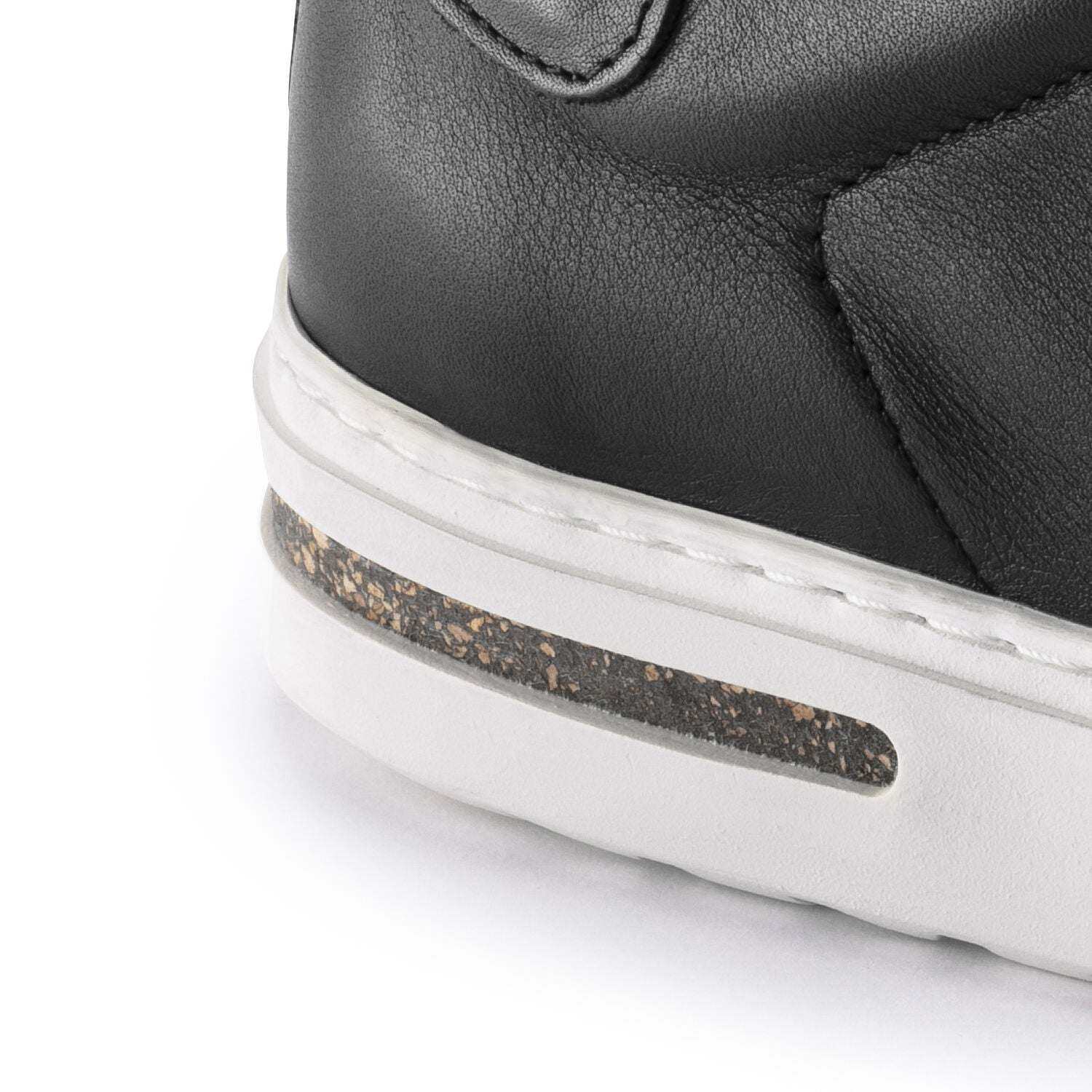 Bend Low, Natural Leather - Black leather sneaker - Image 8