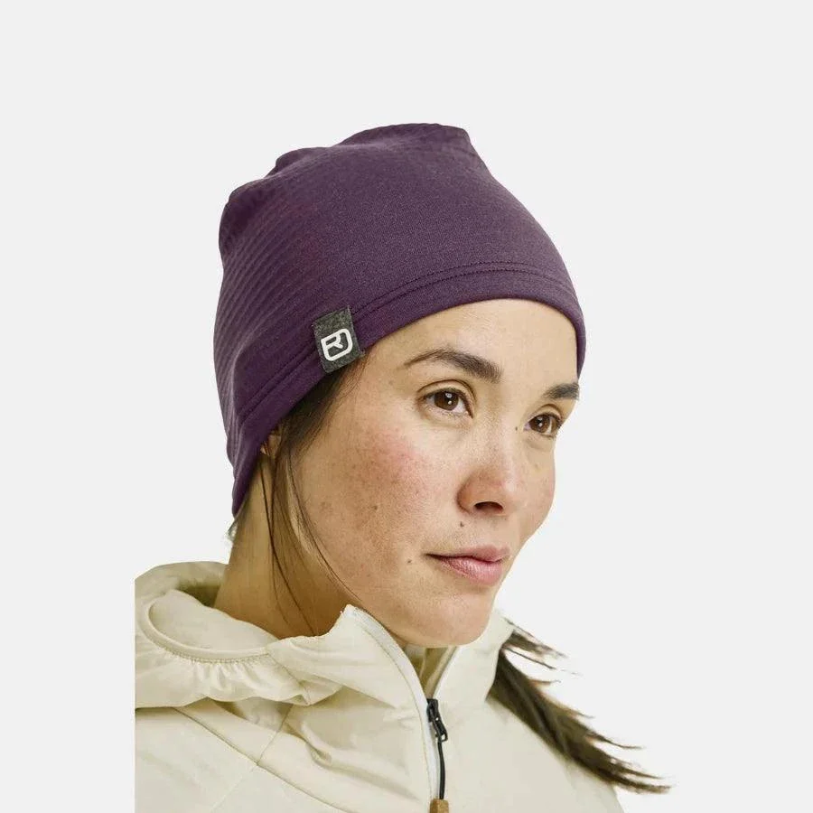 Fleece Grid Beanie - Image 2