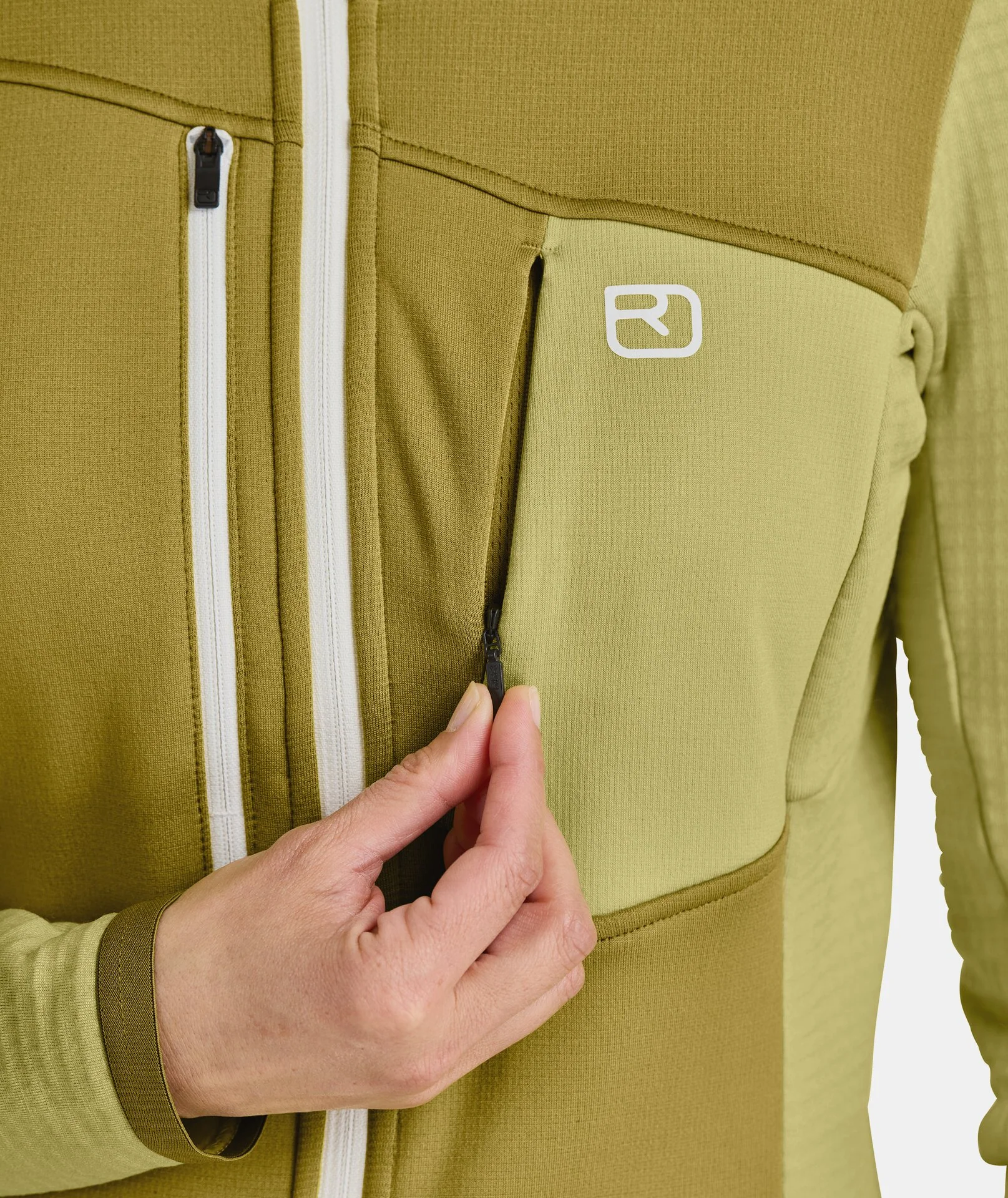 Fleece Grid Hoody W - Image 11