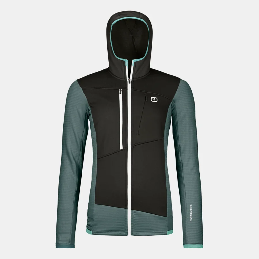 Fleece Grid Hoody W - Image 3