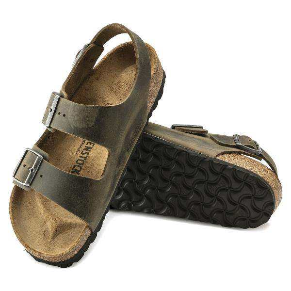 Milano Khaki Oiled Leather, Calzata Stretta - Image 12