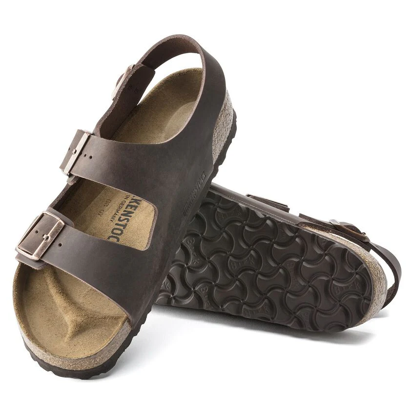 Milano Khaki Oiled Leather, Calzata Stretta - Image 4