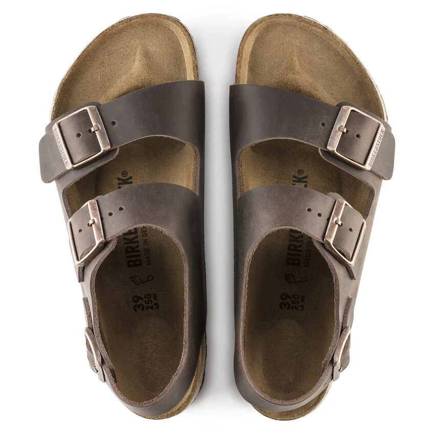 Milano Khaki Oiled Leather, Calzata Stretta - Image 5