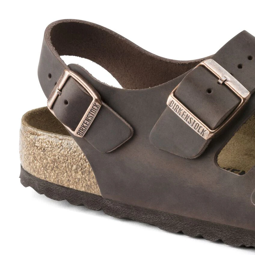 Milano Khaki Oiled Leather, Calzata Stretta - Image 8