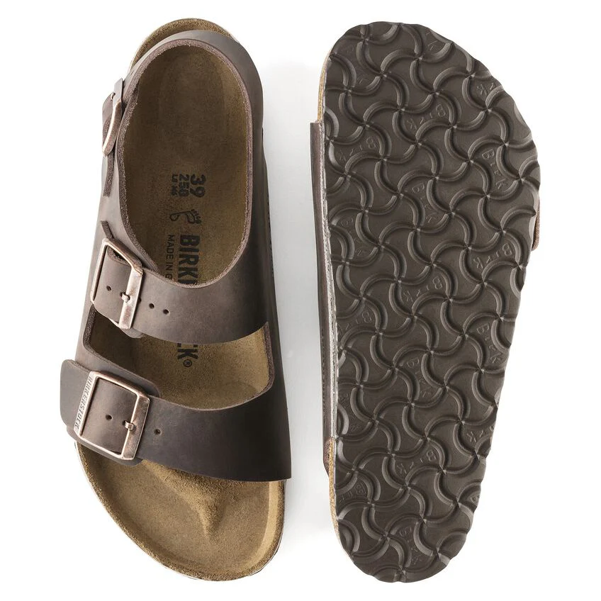 Milano Khaki Oiled Leather, Calzata Stretta - Image 9