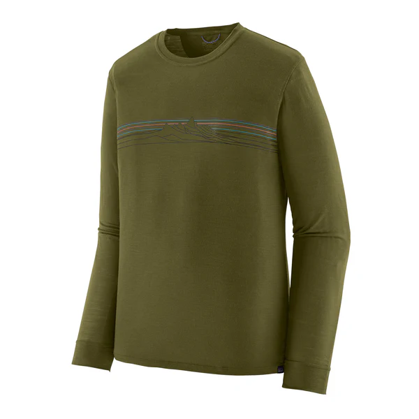 M's L/S Cap Cool Merino Blend Graphic Shirt