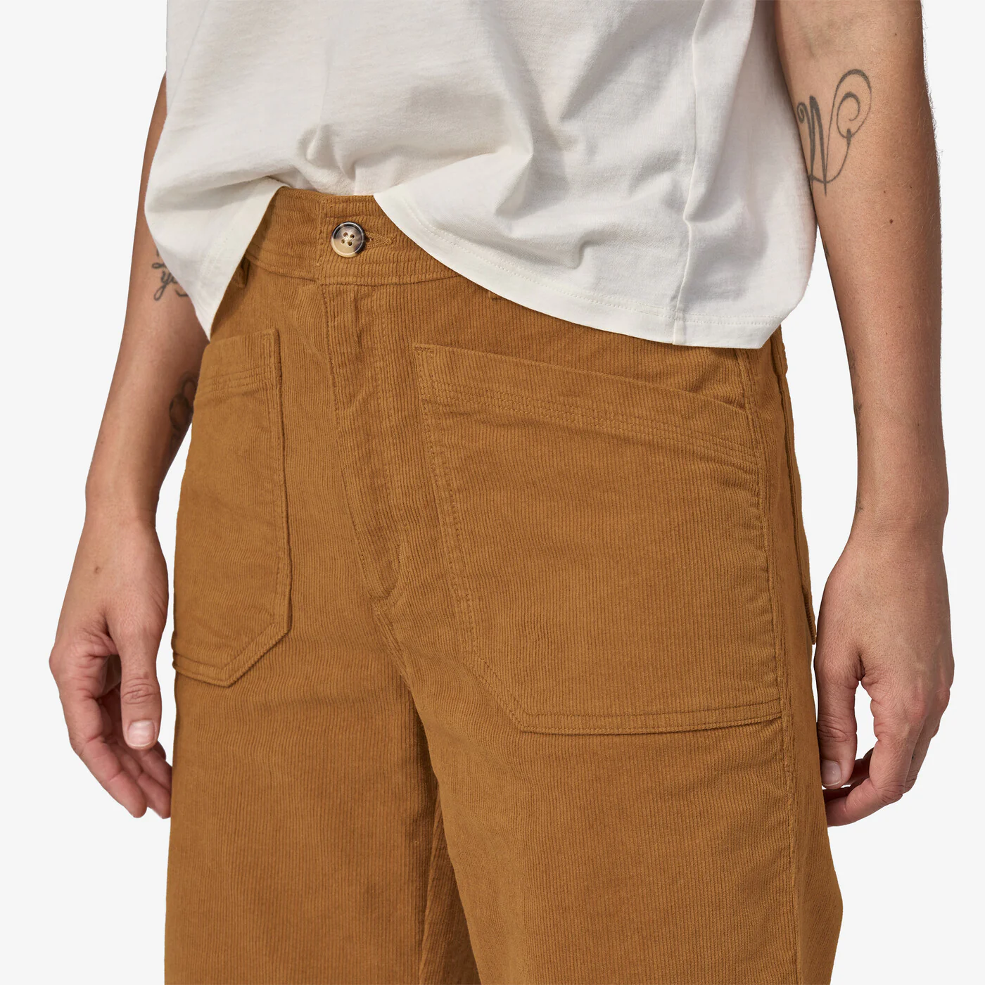W's Wide Leg Cord Pants - Image 6