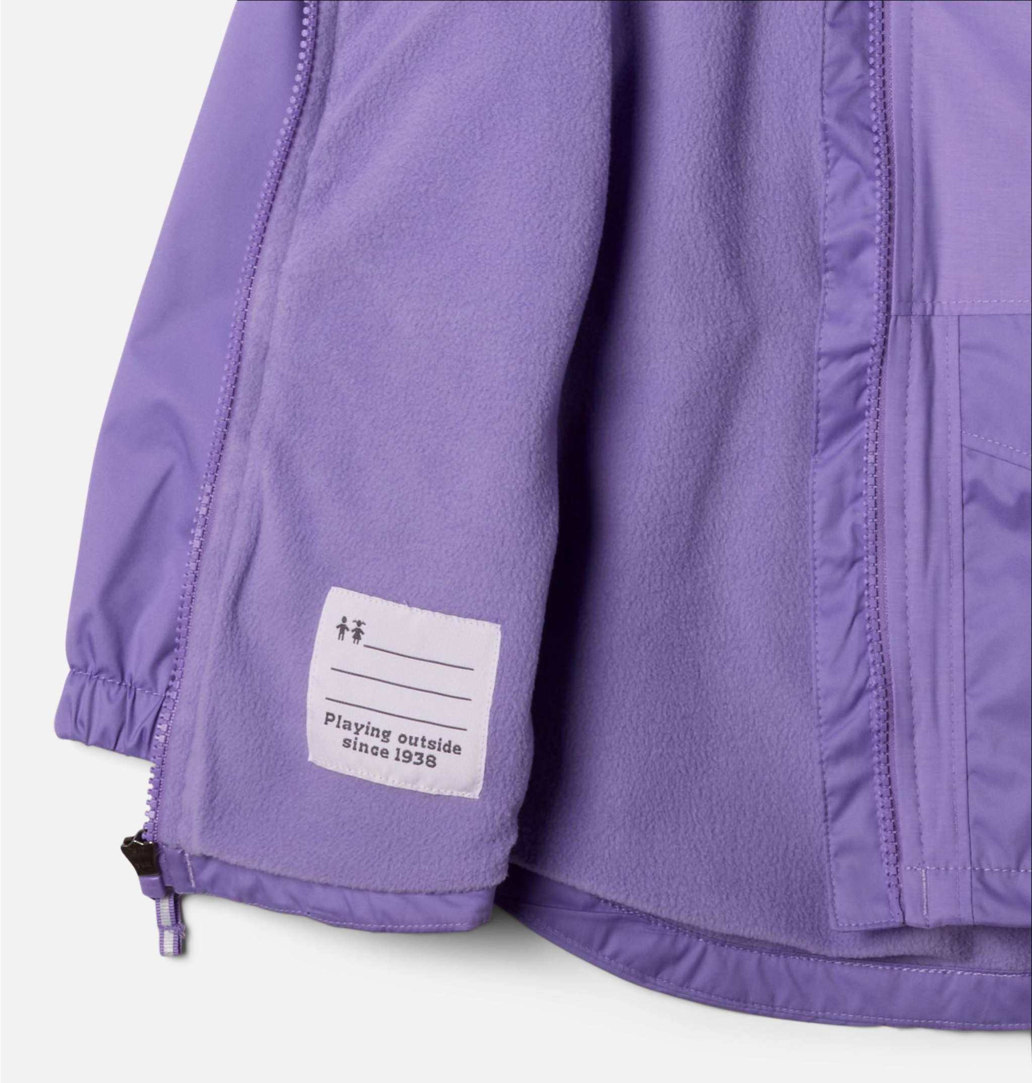 Youth Girls Toddler Rainy Trails™ II Fleece Lined Jacket - Image 3